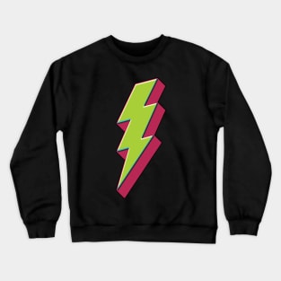 Green Lightning Bolt Crewneck Sweatshirt